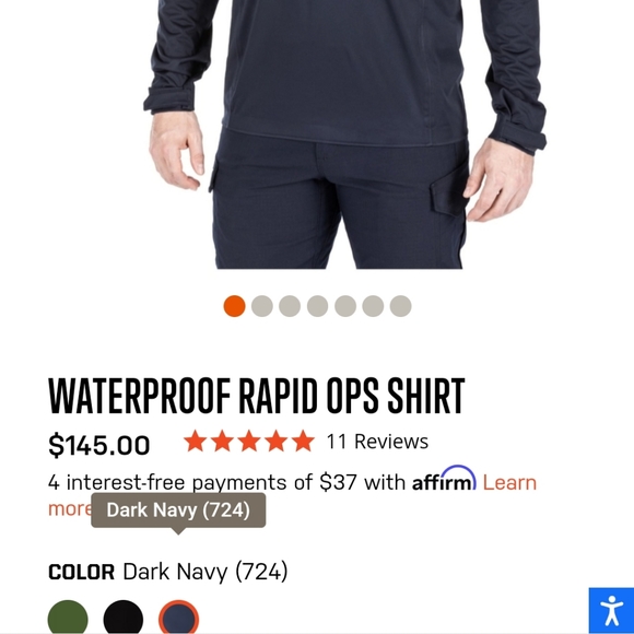 NWT 5.11 Waterproof Rapid Ops Shirt - Picture 3 of 10